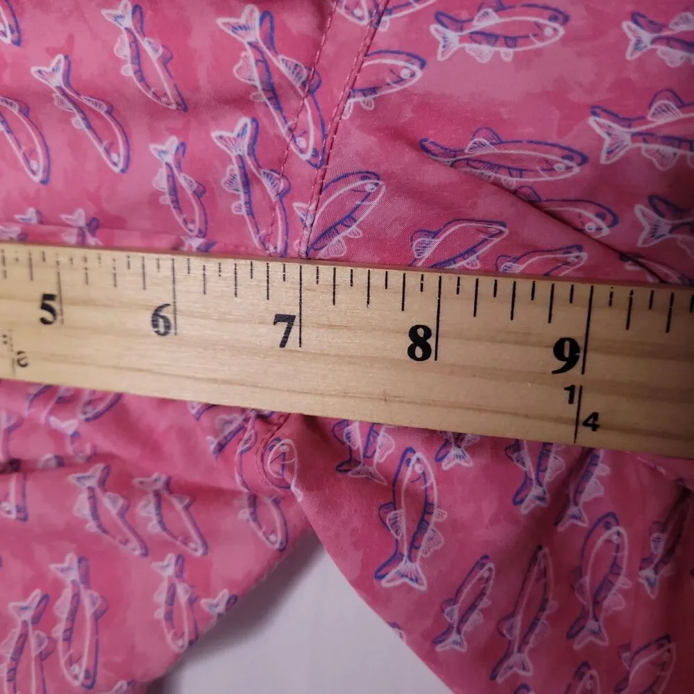 Peter Millar Swim Trunks Mens Large Red School Of Fish